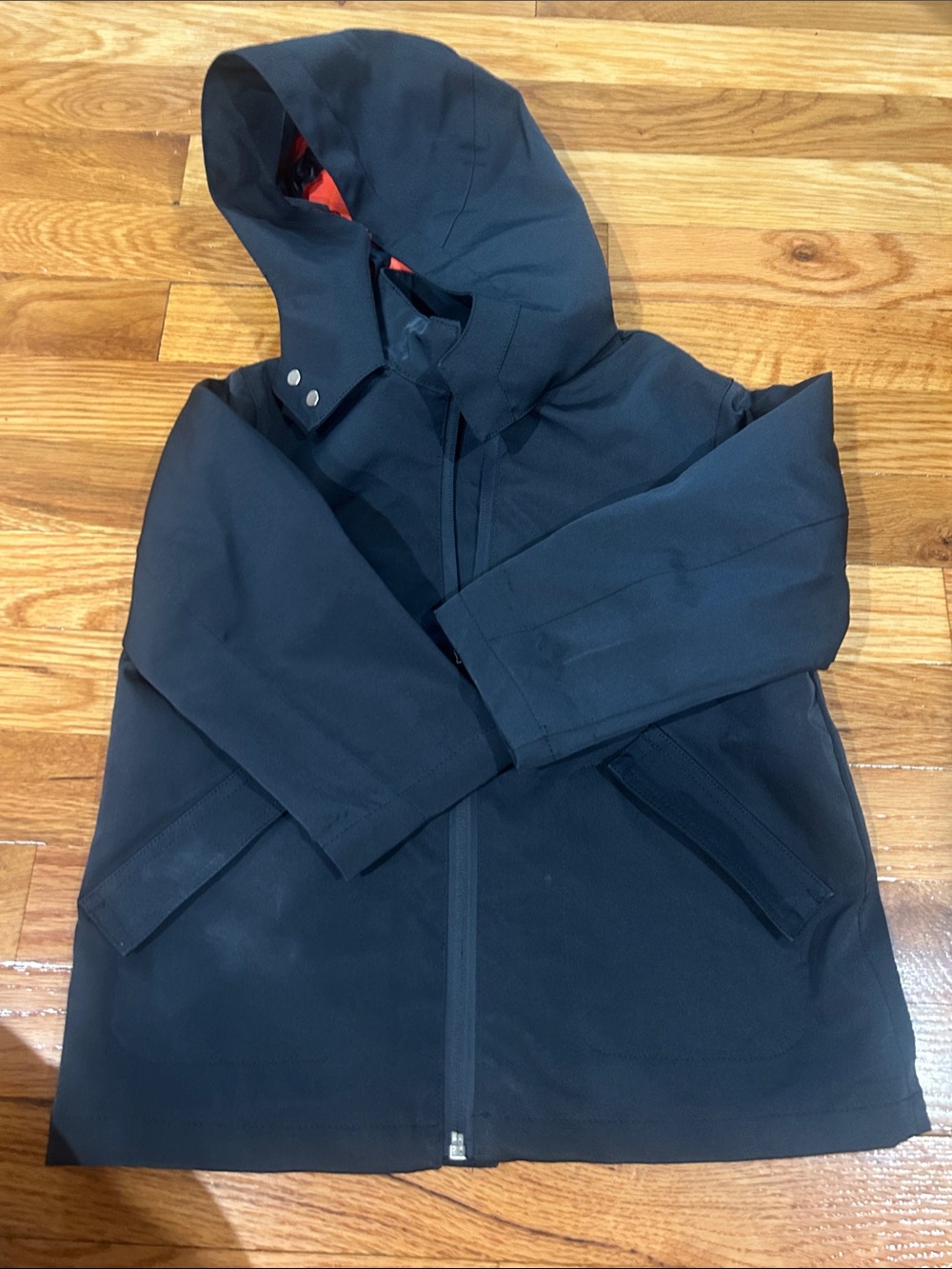 Kids  Hooded Black Jacket